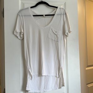 Oversize white free people t shirt